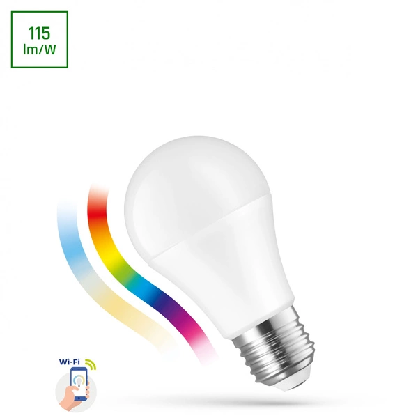 LED GLS 13W E-27 230V RGBW+CCT+DIM WI-FI | SMART