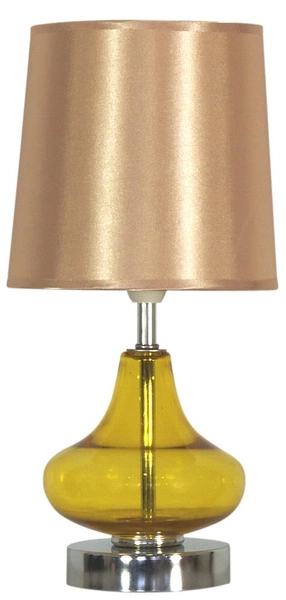 Lampa stołowa/nocna ALLADINA 41-10933 bursztynowa 1x40W E14