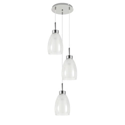 MORRO CHROM/WHITE LAMPA WISZĄCA 3XE27