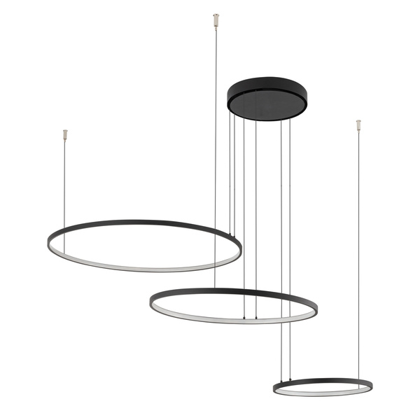 Lampa wisząca CIRCOLO LED szer. 125cm 45W barwa neutralna 4000K | czarny 10867