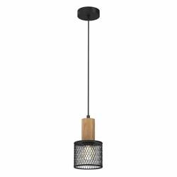 Lampa wisząca SOBRESA E27 | Czarna