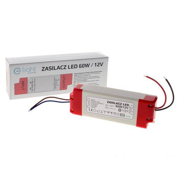 ZASILACZ LED 60W, EKZAS532, IP44