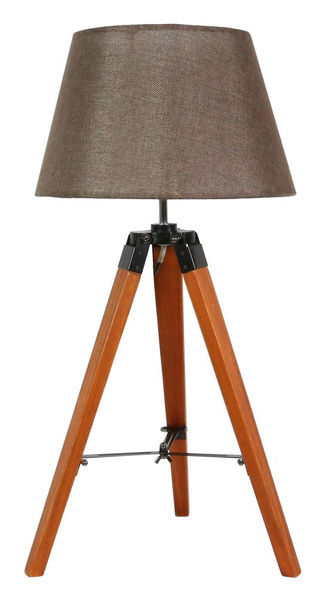 Lampa gabinetowa/stołowa/nocna LUGANO 41-31211 brązowa 1x60W E27