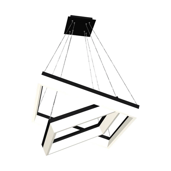 Lampa wisząca kwadraty NERO LED 61,5cm