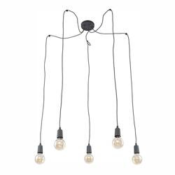 QUALLE GRAY LAMPA SUFITOWA 5 PŁ