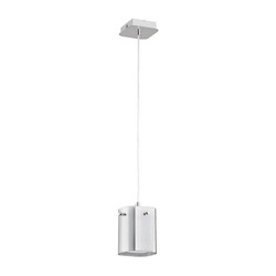 Lampa wisząca do salonu ASHLEY E27 wys. 90cm | chrom