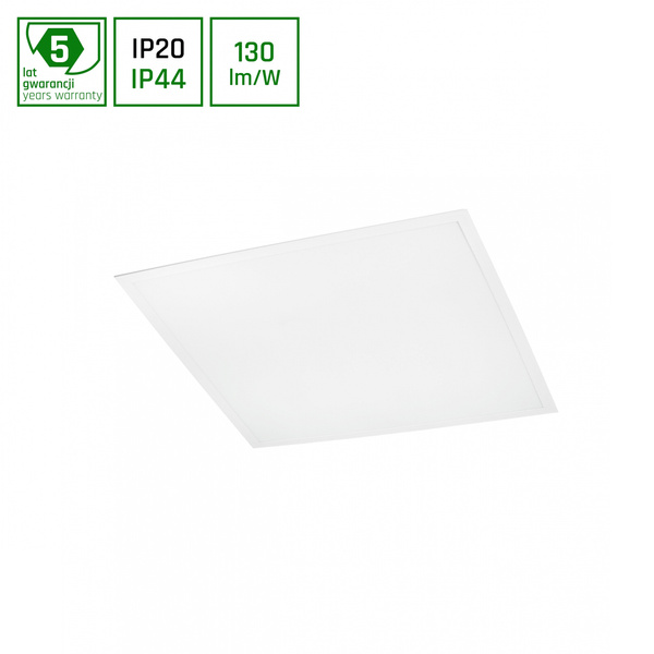 ALGINE PANEL BACKLIGHT WITH PHILIPS DRIVER 40W WW 230V 120st IP44 600x600x26 BIAŁY 5 lat gw.