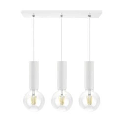 Lampa sufitowa potrójna wisząca 18cm E27 CROSTI MUNERA TRE 891506 | biały