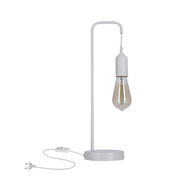 Lampa stołowa LAREN LEDEA, 50501193, biała,1x40W E27