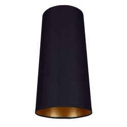 Abażur typ stożek system lamp PETIT tkanina | czarny złoty 8338