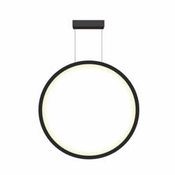 Lampa wisząca MIRROR, mała, czarna, 35W LED, barwa ciepła 3000K, IP44