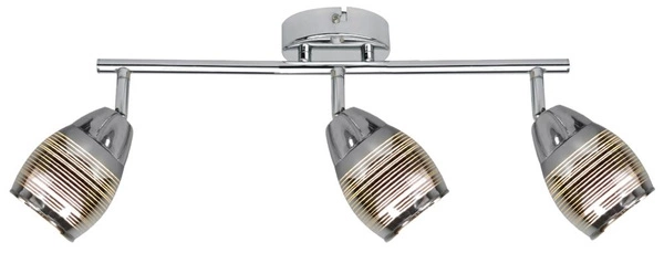 Lampa sufitowa/ścienna MILTON listwa 93-61294 chrom 3xE14 LED