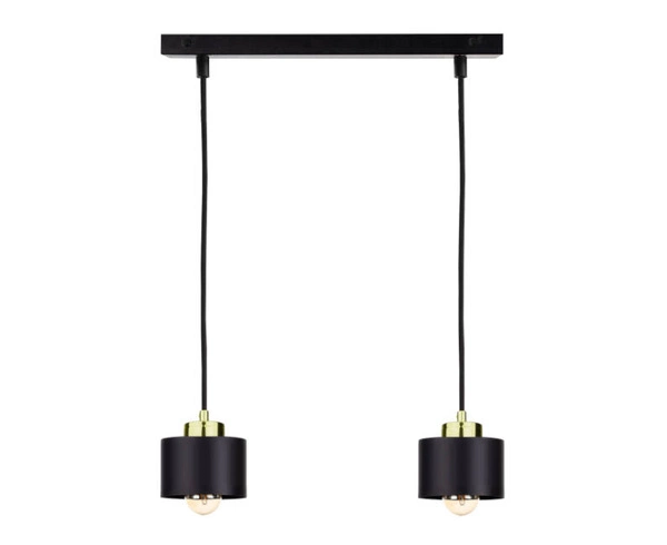 Lampa wisząca 2xE27 SIMPLY BLACK/GOLD