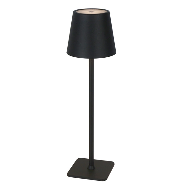 Lampa stołowa akumulatorowa ściemnialna TAZA BLACK CCT DIMM 3,5W 400lm IP54 |  Czarny