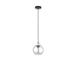 Lampa wisząca 1xE27 MIRAGE BLACK/SILVER