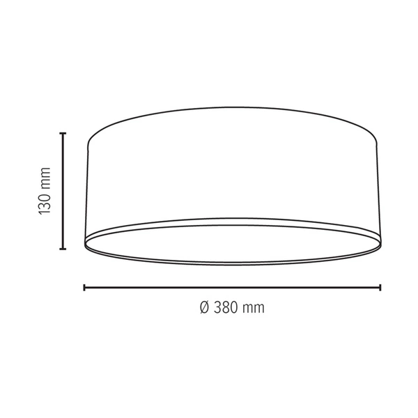 Lampa Sufitowa Josefina 1xLED Zintegrowana 1650lm 2700K 18W Biały Metal/Biały Klosz Tkaniny 4763802