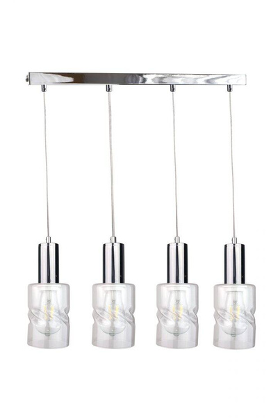 Lampa wisząca 4xE27 CROSS SILVER