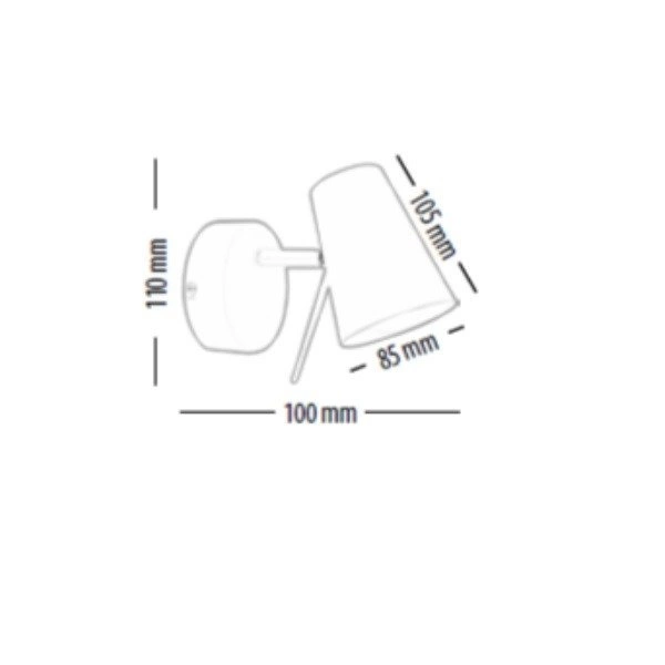 Kinkiet ASTRID metalowy czarny 2735104