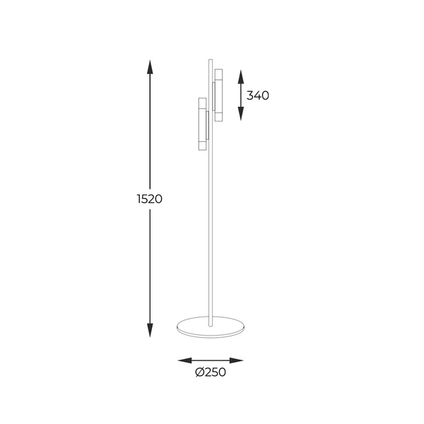 8310144 MADERA LAMPA PODŁOGOWA