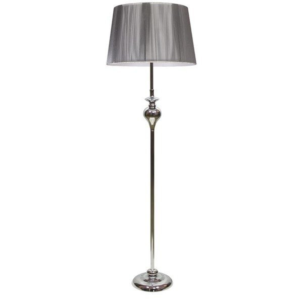 GILLENIA LAMPA PODŁOGOWA 1X60W E27 SREBRNA