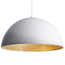 Lampa wisząca SFERA biało - złota 90cm