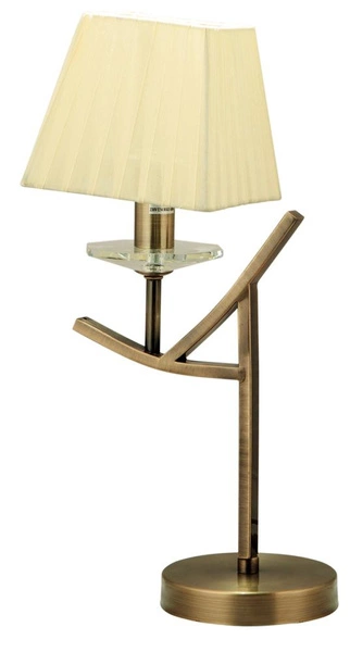 Lampa stołowa/nocna VALENCIA 41-84593 patyna/żółty 1x40W E14