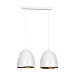 Lampa wisząca Emibig LENOX 2 Biały / GOLD 411/2