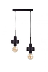 Lampa wisząca 2xE27 UNICA BLACK