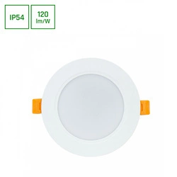 DURE 3 DOWNLIGHT 8W NW 230V 110st IP54 IK06 118x31 BIAŁY okrągła zasilacz zintegrowany