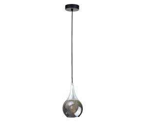 Lampa wisząca 1xE27 LACRIMA SMOKY/SILVER