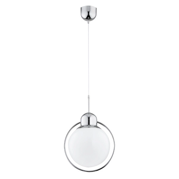 Lampa wisząca do salonu LUCRNA E27 wys. 90cm | chrom