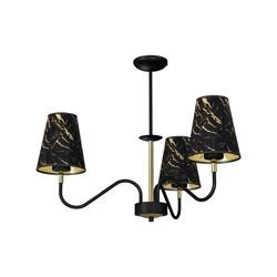 Lampa wisząca HERMES Black/Gold 3xE27