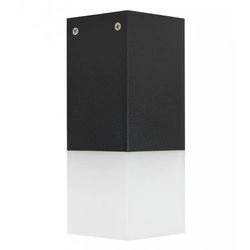 Stylowa lampa sufitowa zewnętrzna E27 wys. 20cm CUBE CB-S BL | czarny