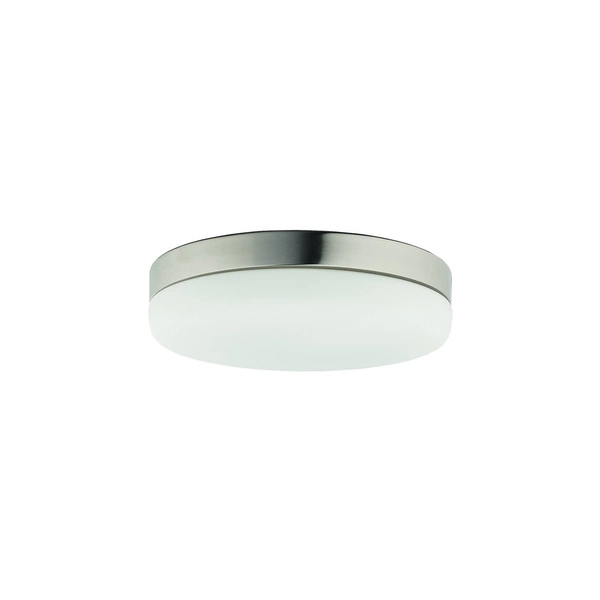 Plafon szklany lampa sufitowa KASAI SENSOR nikiel/biały śr. 32cm 8828