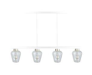 Lampa wisząca 4xE27 FLOS WHITE/GOLD LONG