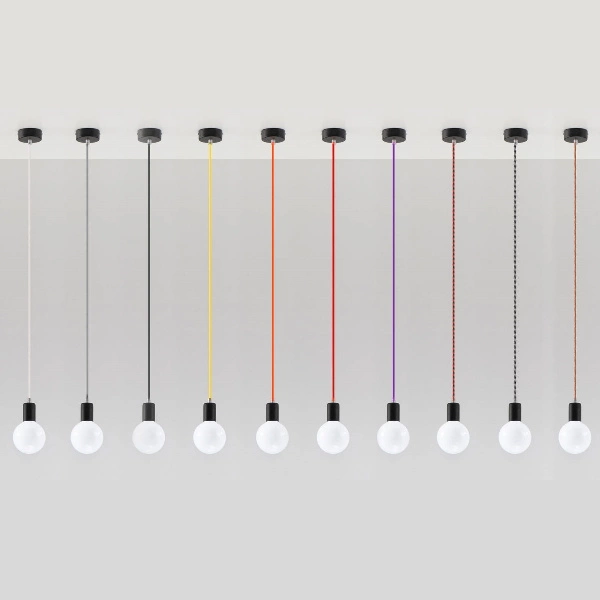 Lampa Wisząca EDISON SL.0151 czarny/szary 1xE27