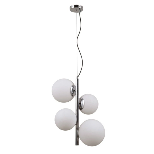 Designerska lampa do salonu RIGA wys. cal. 120cm 4xE27/E14 | chrom