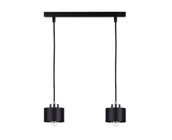 Lampa wisząca 2xE27 SIMPLY BLACK/SILVER