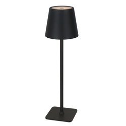 Lampa stołowa akumulatorowa ściemnialna TAZA BLACK CCT DIMM 3,5W 400lm IP54 |  Czarny