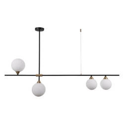 Lampa wisząca BELMONTE dł. 124cm 4xG9 | czarny