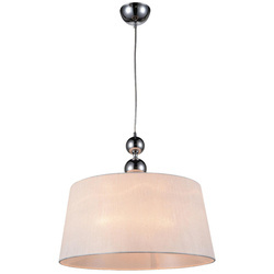 Lampa wisząca CLARA 31-21601 chrom/biały 1x60W E27