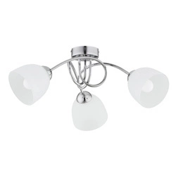 Lampa sufitowa SEYLA SILVER dł. 52cm 3xE27 | srebrny