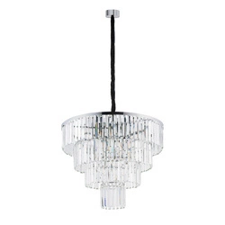 Żyrandol wiszący CRISTAL SILVER szer. 71cm 12xE14 | srebrny 7615