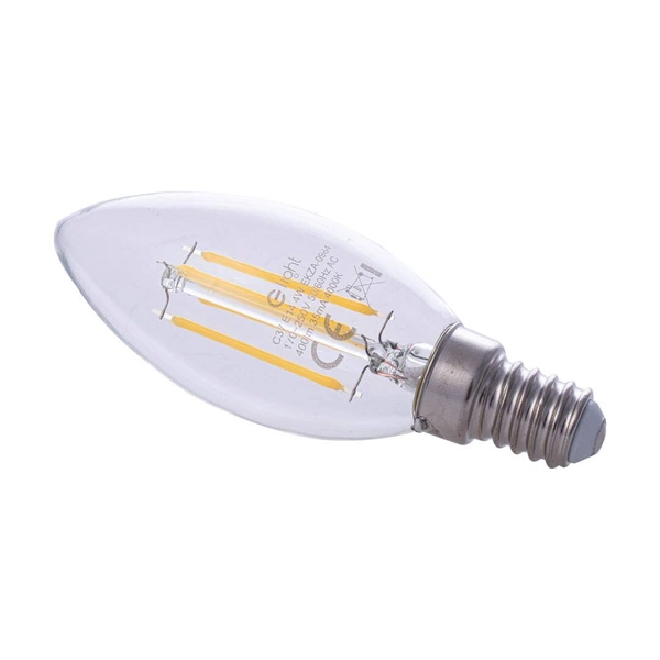 Żarówka ozdobna FILAMENT LED 4W E14 C37 świeczka barwa neutralna 4000K EKZF0964