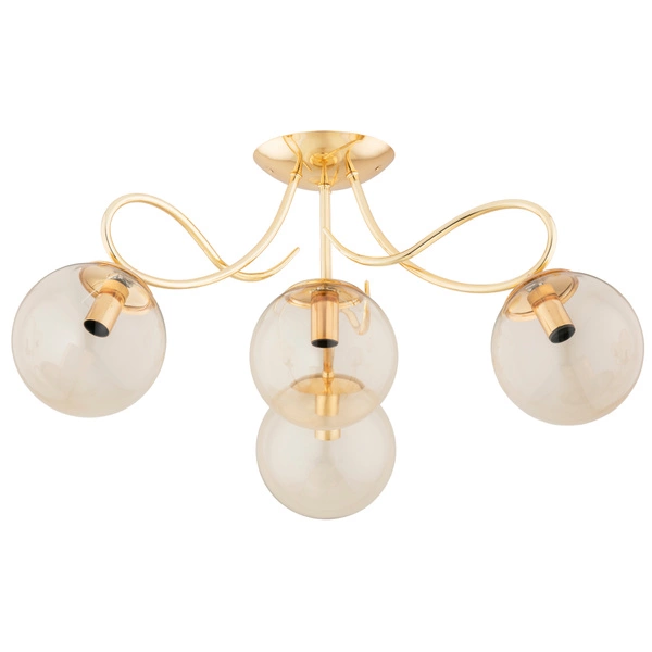 Lampa sufitowa ALFA OXA ZŁOTA 4xE14 58cm | 63213