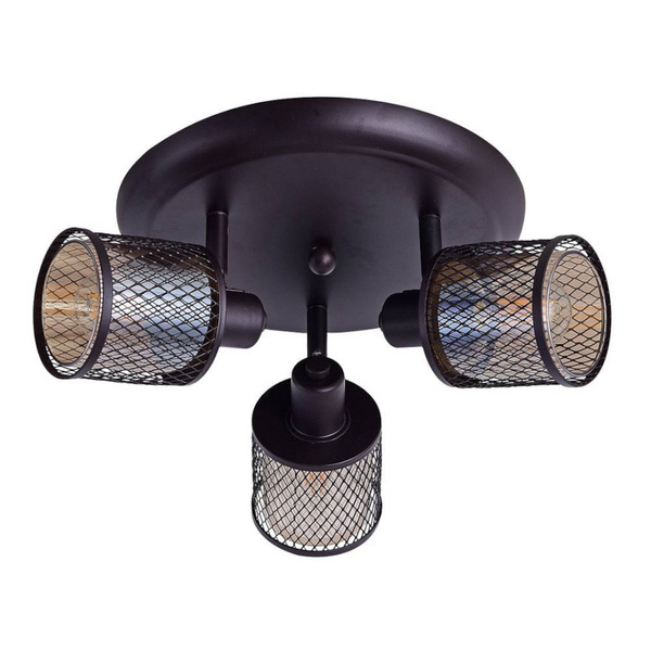 Lampa sufitowa CANABERA 3xE14 kawowe złoto/bursztynowy 98-83098