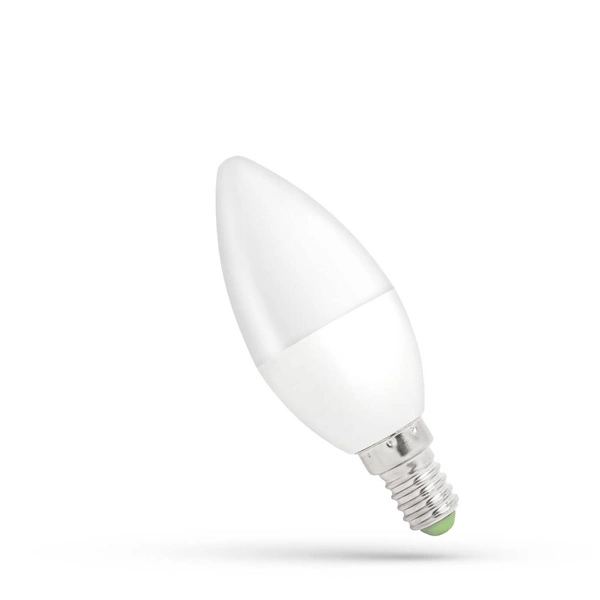 LED ŚWIECOWA E-14 230V 6W WW SPECTRUM