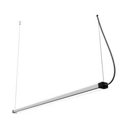 Lampa wisząca do biura H LED biały/czarny szer. 119cm 8910