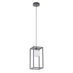 Lampa wisząca DAISY dł. 14cm G9 | szary/biały