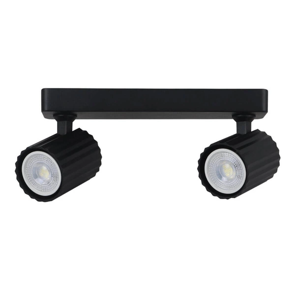 Lampa sufitowa, spot Tokio 2, czarna, 2x50W GU10